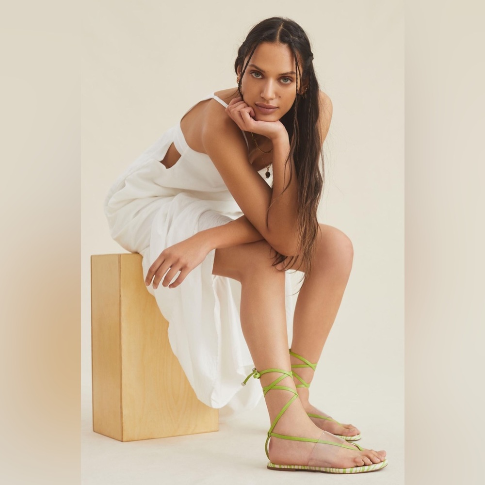 Vincenza Transparent Zebra Sandals